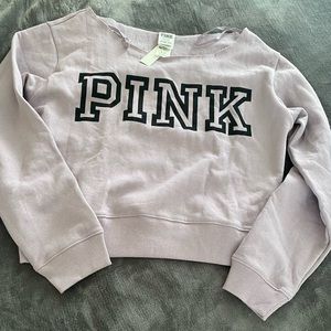 Pink -lounge over the shoulder sweatshirt